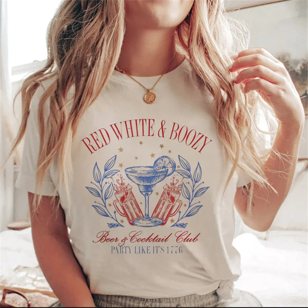 1776 America - Women's Casual 4th of July Fashion T-Shirt