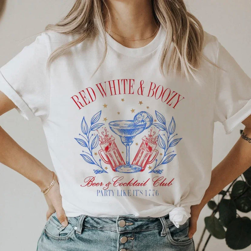 1776 America - Women's Casual 4th of July Fashion T-Shirt